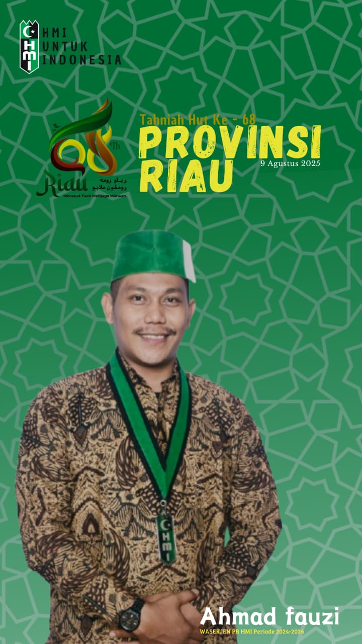HUT ke-68 Provinsi Riau, Ahmad Fauzi Wasekjen PB HMI Meminta Pemprov Fokus pada Pelestarian Lingkungan dan Tata Kelola Mangrove