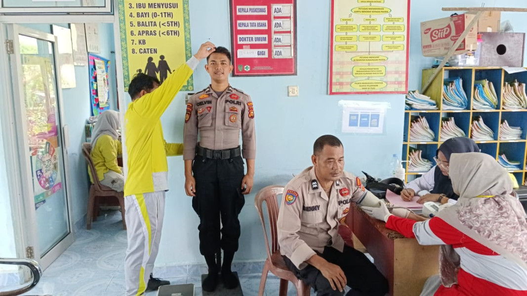Jelang Pemilu, Polsek Kuindra Laksanakan Pengecekan Kesehatan Personel