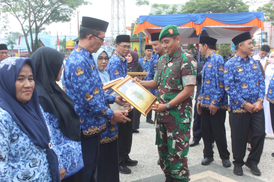Dandim 0314/Inhil Letkol Inf Fikky Nur Kuncoro Jati Hadiri Upacara Peringatan HUT KORPRI ke-52