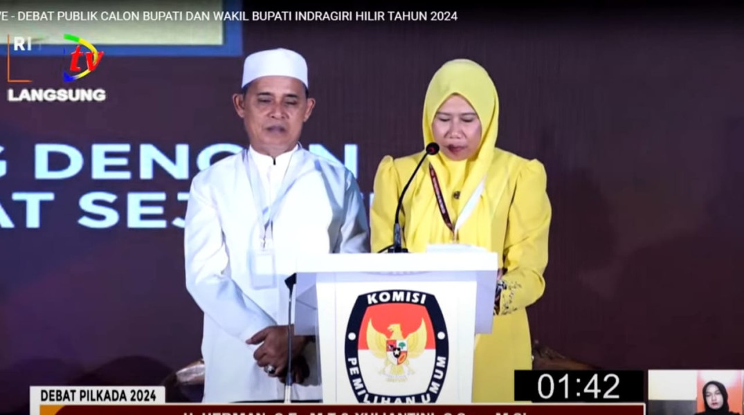 H Herman -Yuliantini Tampil Natural Dalam Debat Kandidat