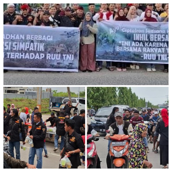 GRIB Jaya Inhil dan Elemen Masyarakat Dukung RUU TNI