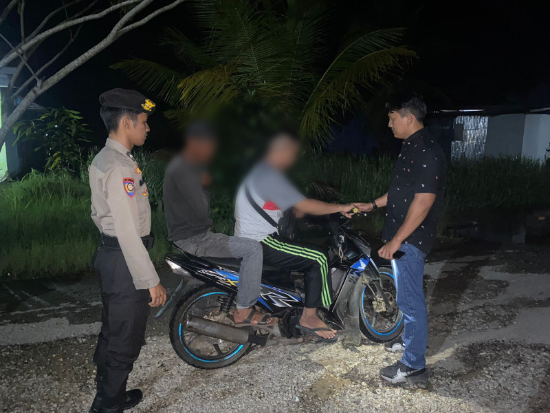 Polsek Kuindra Giat Patroli Malam, Antisipasi Gangguan Kamtibmas Jelang Ramadhan