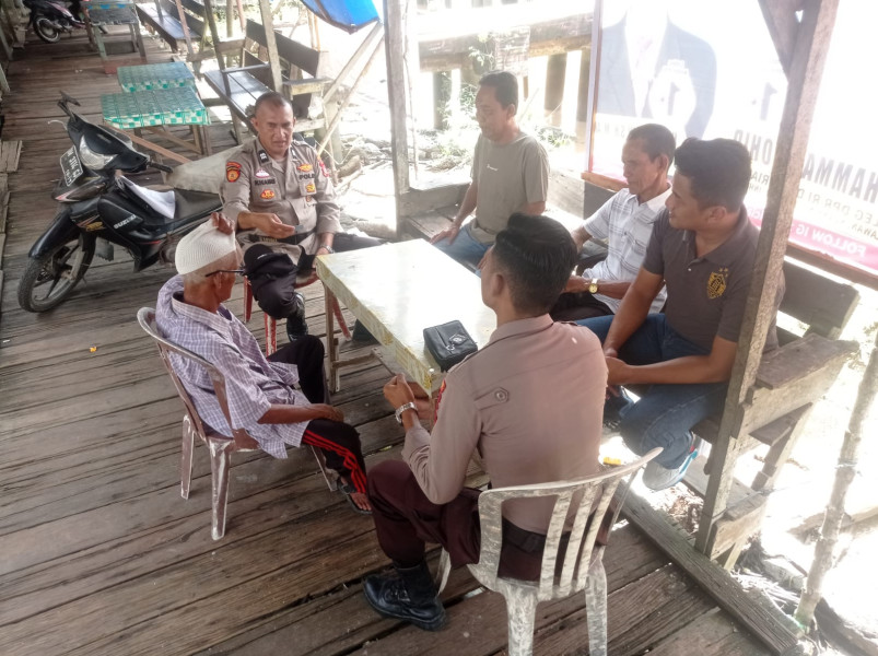 Personel Polsek Kuindra Ajak Masyarakat Bersama sama Jaga Stabilitas Keamanan