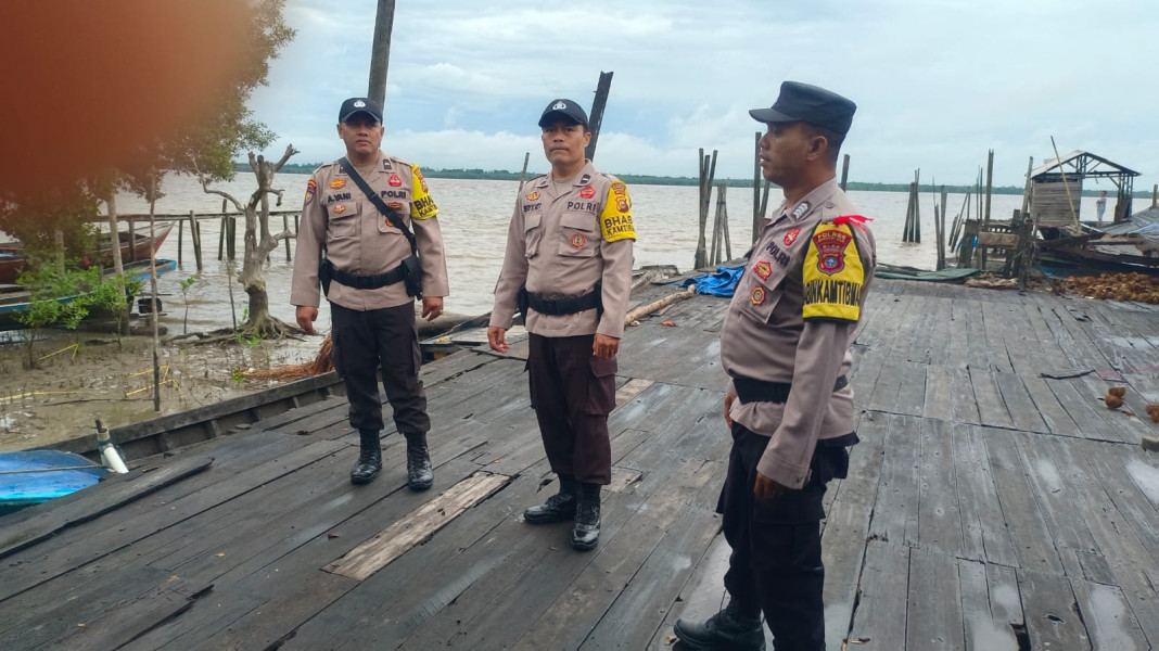 Polsek Kuindra Berikan Pengamanan Kampanye Tatap Muka di Tanjung Lajau