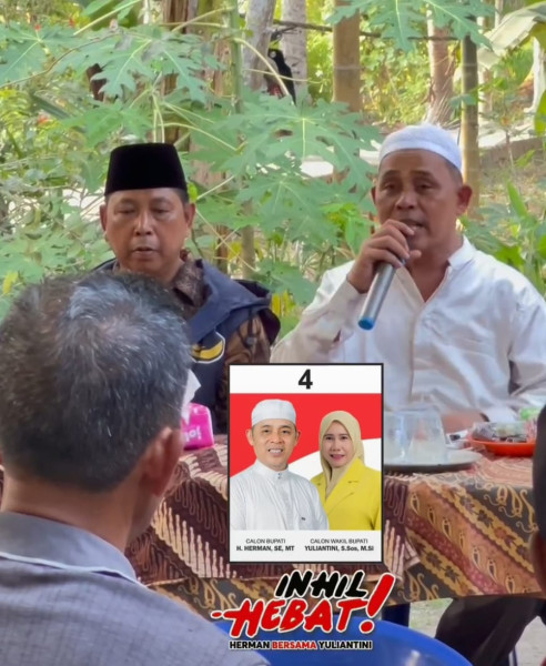 Awali Hari Kampanye, Pasangan Nomor Urut 4 Haji Herman-Yuliantini Prihatin Kondisi Gaji Guru Honorer