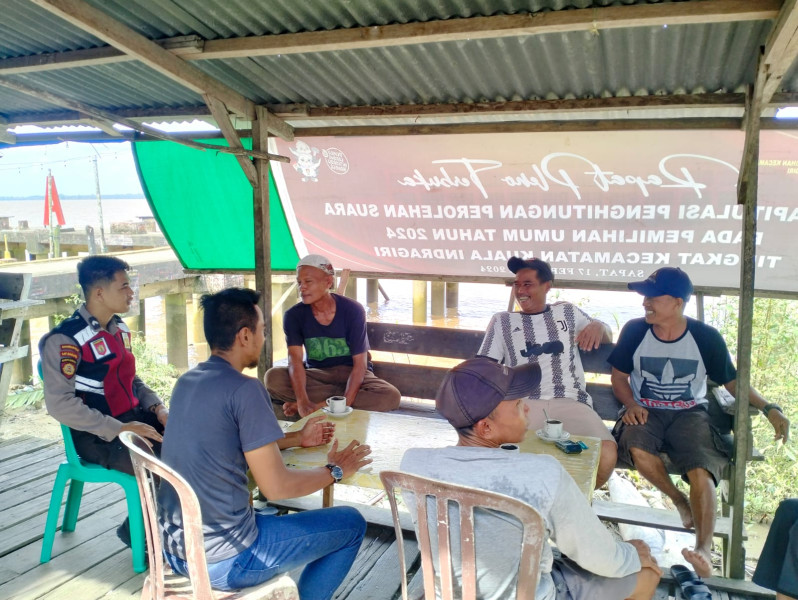 Jelang Kunjungan Presiden RI ke Riau, Polsek Kuindra Giat Berikan Sosialisasi dan Himbauan Kamtibmas Kepada Masyarakat