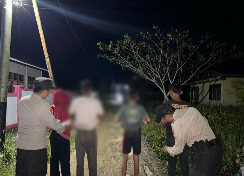 Polsek Kuindra Kembali Patroli Malam Antisipasi Gangguan Kamtibmas