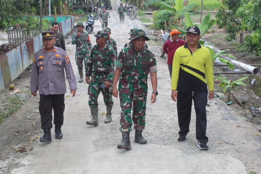 Pastikan Pekerjaan Berjalan Lancar, Dandim 0314/Inhil Cek Pelaksanaan Oplah Tahun 2024