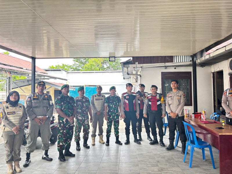 Antisipasi Gangguan Kamtibmas Selama Pilkada, Personel TNI dan Polri serta Pemda Inhil Rutin Patroli Cipta Kondisi