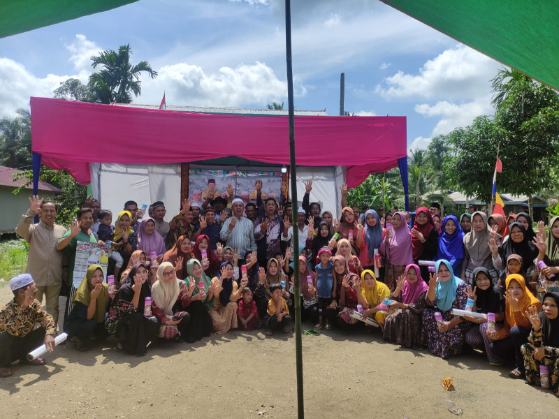 Warga Sungai Ambat Sepakat Dukung H Herman Jadi Bupati Inhil