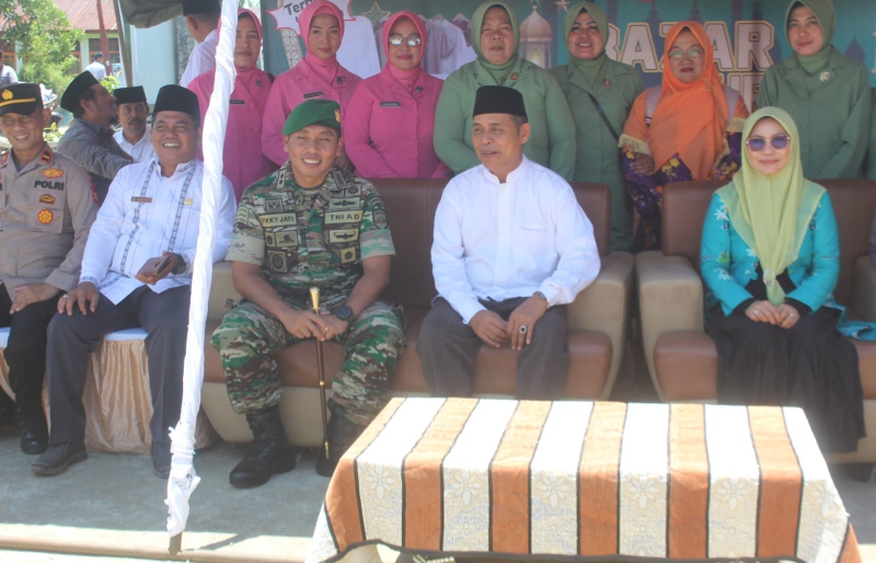 Bantu Kebutuhan Masyarakat Jelang Lebaran, Kodim 0314/Inhil Gelar Bazar Murah