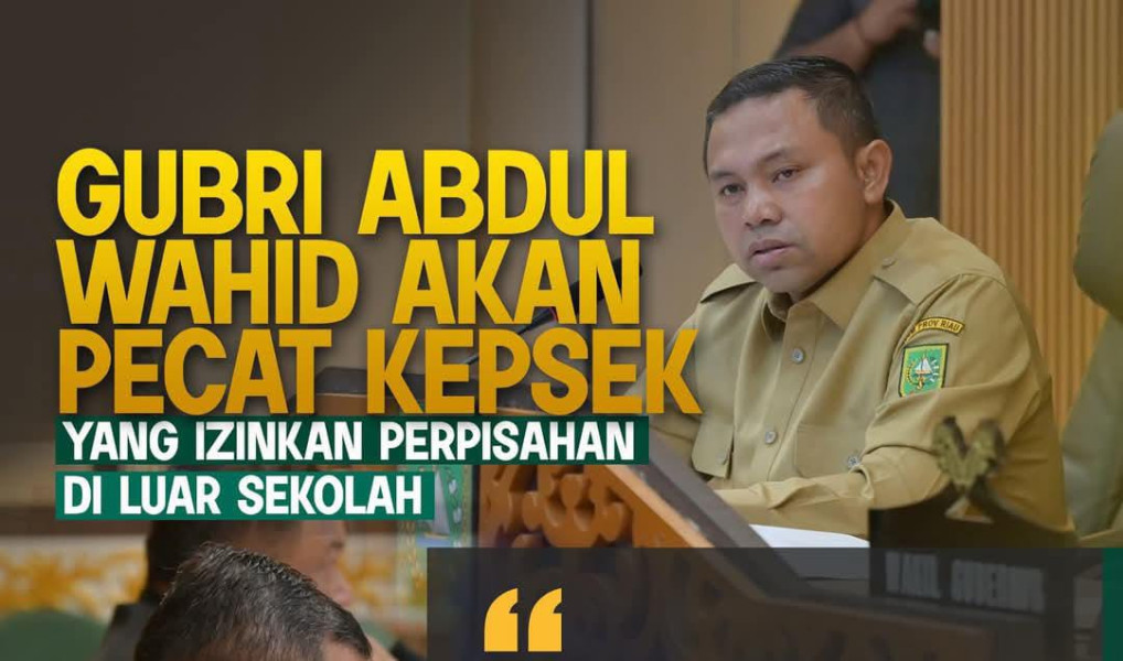 Gubri Tegas Larang Studi Tour, Pecat Kepsek yang Melanggar