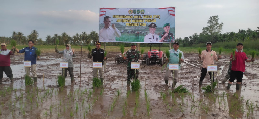 Kuker ke Inhil, Dandim 0314/Inhil Dampingi Direktur Buflo Dirjen Hortikultura Kementerian Pertanian RI ke Sungai Batang