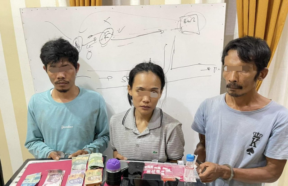 Darurat Narkoba, Satu Keluarga di Inhu Kompak Edarkan Sabu