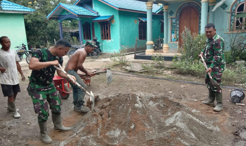 Tingkatkan Kesediaan Air Bersih, Satgas TNI TMMD di Desa Mumpa Bangun Sumur Bor