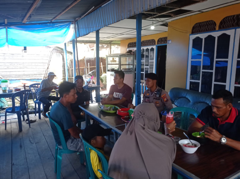 Cooling System, Personel Polsek Kuindra Berikan Himbauan Pemilu Damai