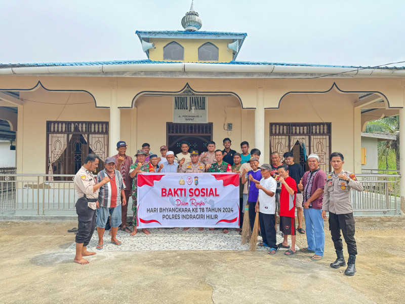 Hari Bhayangkara ke-78, Polsek Kuindra Giat Bakti Sosial Religi