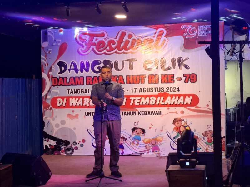 Meriahkan HUT RI ke -79,Dandim 0314/Inhil Resmi Membuka Festival Dangdut Cilik