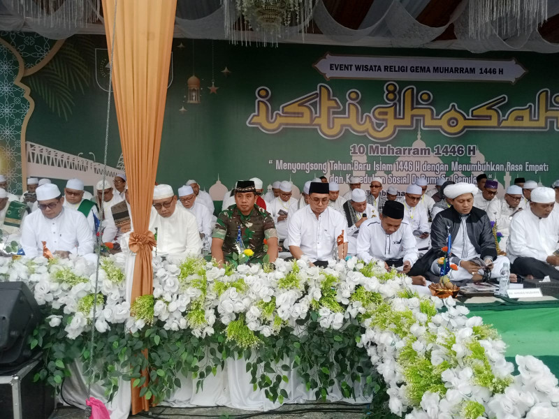 Dandim 0314/Inhil Hadiri Istighosah Gema Muharram 1446 Hijriah
