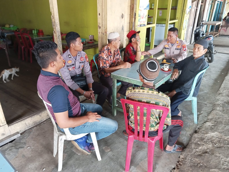 Polsek Kuindra Gencar Berikan Sosialisasi dan Himbauan Pemilu Damai Kepada Masyarakat