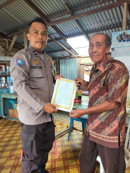 Antisipasi Karhutla,Bhabinkamtibmas Tanjung Lajau Sosialisasi Larangan Membakar Hutan dan Lahan