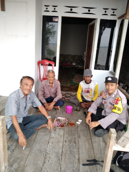 Patroli Sambang,Polsek Kuindra Ajak Masyarakat Sukseskan Pemilu