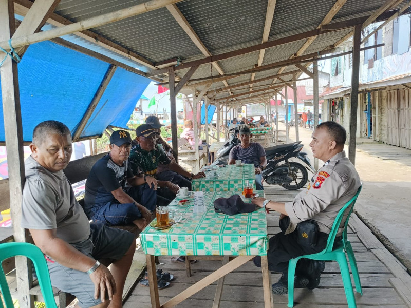Cooling System, Personel Polsek Kuindra Ajak Masyarakat Sapat Besama Sama Jaga Kamtibmas