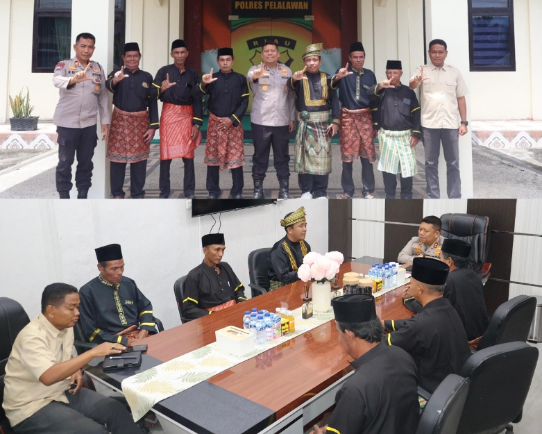 Tokoh Adat Rantau Baru Dukung Restorative Justice, Polres Pelalawan Perkuat Sinergi