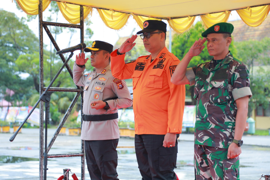 Personel Kodim 0314/Inhil Ikuti Apel Kesiapsiagaan Penanganan Karhutla