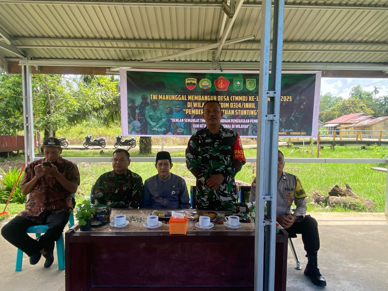 TMMD ke-123, Kodim 0314/Inhil Salurkan Bantuan Stunting