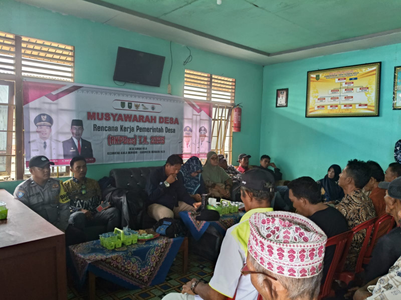 Bhabinkamtibmas Sungai Bela Hadiri RKP Desa