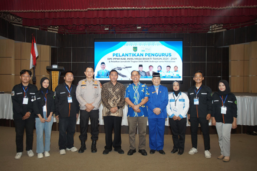 Dandim 0314/Inhil Hadiri Pelantikan Pengurus DPC PPWI Inhil periode 2024-2029