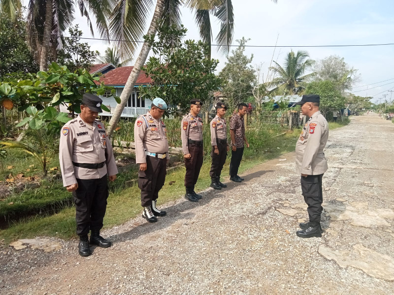 Polsek Kuindra Berikan Pengamanan Jalannya Kampanye di Kelurahan Sapat