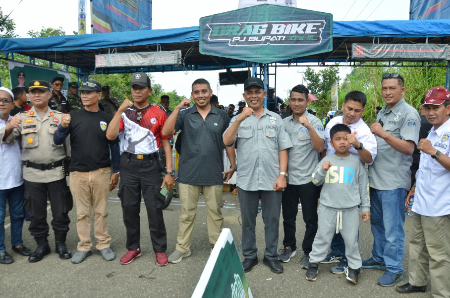 Dandim 0314/Inhil Hadiri Lomba Drag Bike Pj Bupati Inhil Tahun 2024