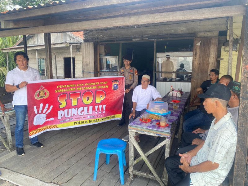 Polsek Kuindra Berikan Sosialisasi dan Himbauan Saber Pungli Kepada Masyarakat