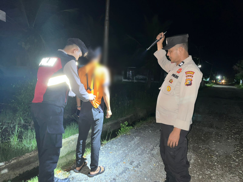 Polsek Kuindra Tingkatkan Patroli Malam Jelang Pemilu