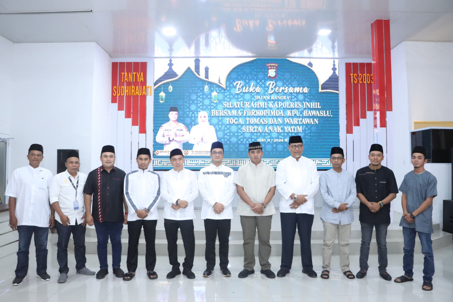 Dandim 0314/Inhil Hadiri Buka Puasa Bersama di Polres Inhil