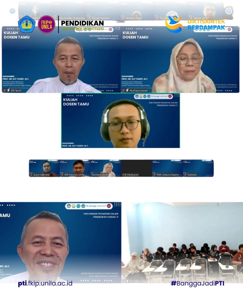 Guru Besar UNP Elfi Tasrif Soroti Paradoks Pendidikan Vokasi Teknologi Informasi dalam Kuliah Dosen Tamu Nasional