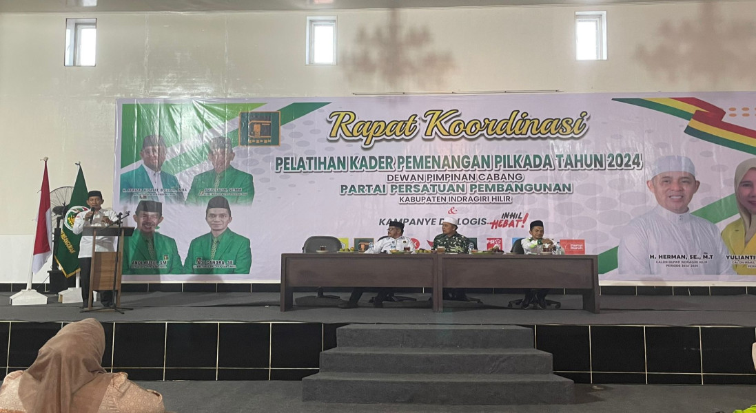 PPP Inhil Gelar Pelatihan Kader Pemenangan Pilkada 2024, Fokus Menangkan Herman-Yuliantini