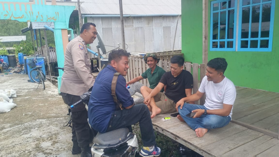 Bhabinkamtibmas Desa Sungai Buluh Ajak Pemuda Jaga Kamtibmas dan Sukseskan Pilkada Damai