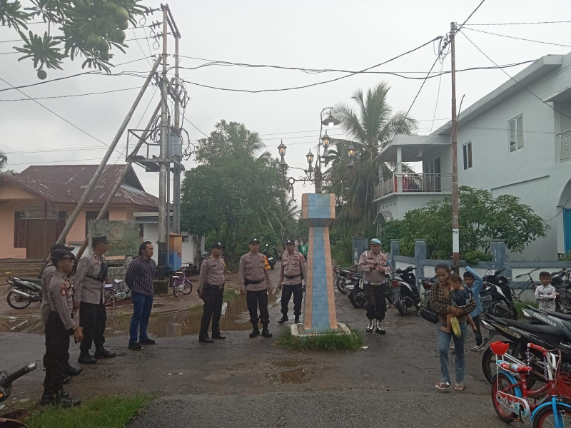 Ciptakan Siskamtimas yang Kondusif,Polsek Kuindra Berikan Pengamanan Peserta Kampanye