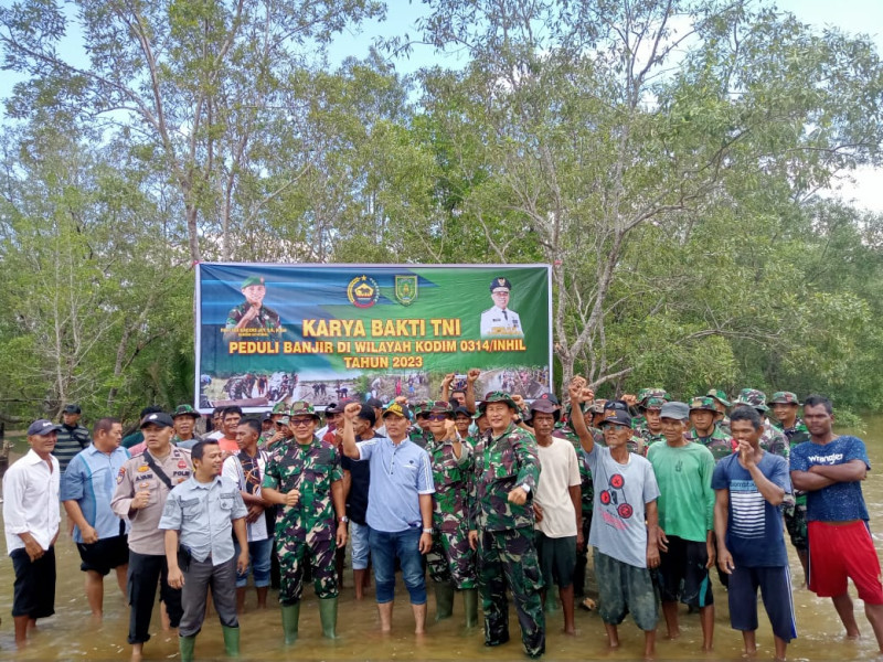 Antisipasi Abrasi Diwilayah Pesisir,Kodim 0314/Inhil Laksanakan Penanaman Mangrove